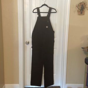 Carhartt Rugged loose fit canvas bib overalls